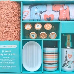 💕**NEW** BUBLEBEE BATH CO. 17-Piece Kids Bath Set